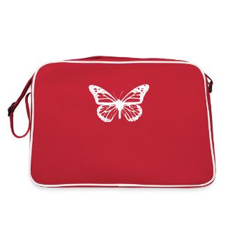 Papillons insectes papillons - Sac Retro - rouge/blanc - Dos