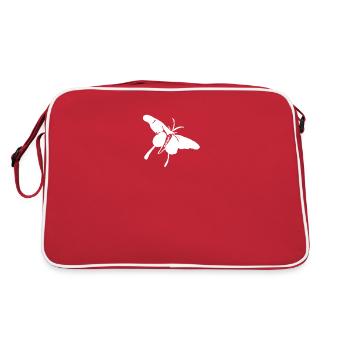 Papillon insecte papillons - Sac Retro - rouge/blanc - Dos