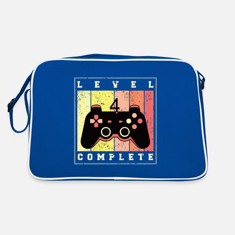 Level 4 Complete - Geburtstag Geschenk Retro Tasche