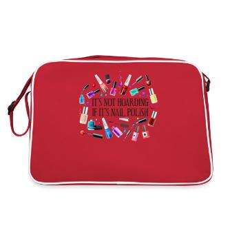 Nail Tech Devis Travail Ongle Uniforme - Sac Retro - rouge/blanc - Dos