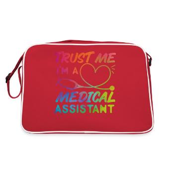 Certified Medical Assistant - Retro Tasche - Rot/Weiß - Hinten