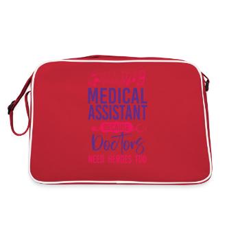 Certified Medical Assistant Doctor - Retro Tasche - Rot/Weiß - Hinten