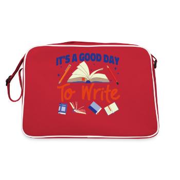 Écriture de livre Roman Écrivain & - Sac Retro - rouge/blanc - Dos