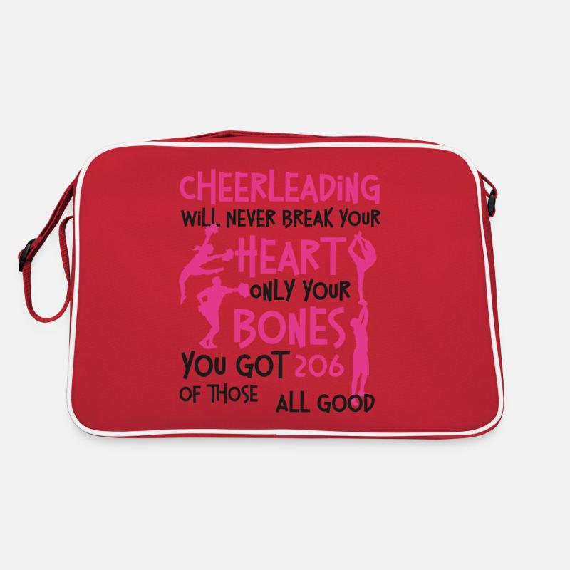 Cheer Cheerleading Cheerleading - Retro Tasche - Rot/Weiß