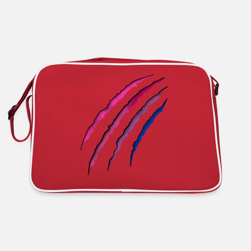 Bisexuel Bi Pride Flag Scratch Sac Retro