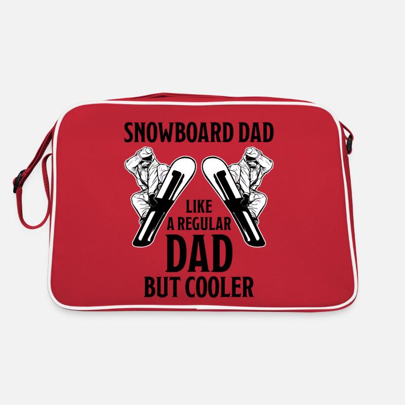 Snowboard Dad Funny Saying Snowboarding Gift Retro Bag