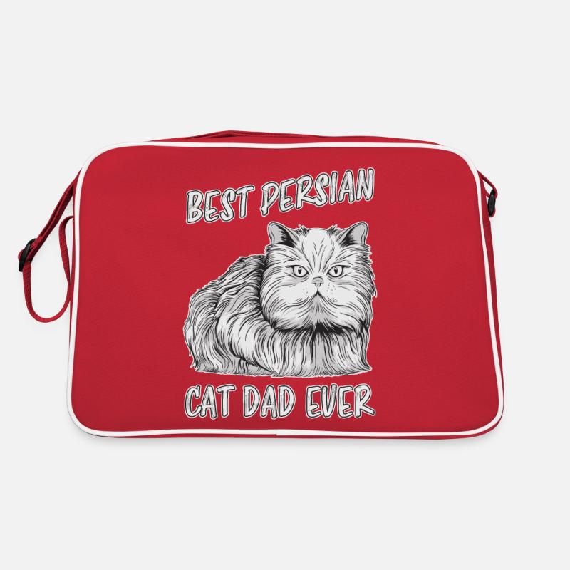 Perserkatze Spruch Katze Papa Perserkatze Geschenk Retro Tasche