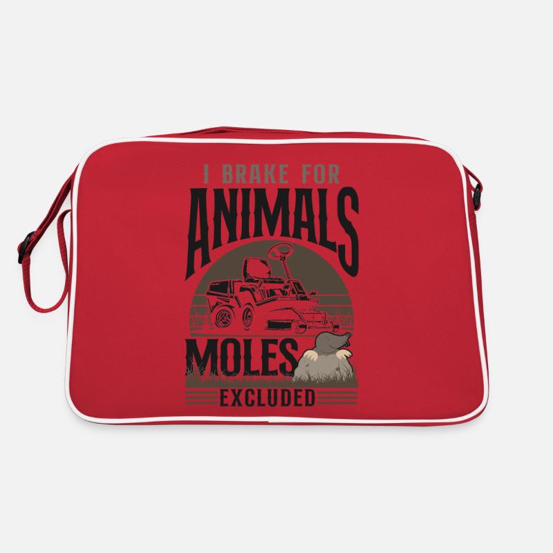 Lawn Mower Mowing Dad Father Retro Tasche
