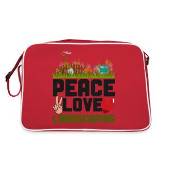 Paysagiste Aménagement Paysager - Sac Retro - rouge/blanc - Dos