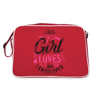Paysagiste Aménagement Paysager - Sac Retro - rouge/blanc - Dos
