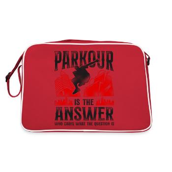Parkour Free Running Traceur - Retro Bag - red/white - Back