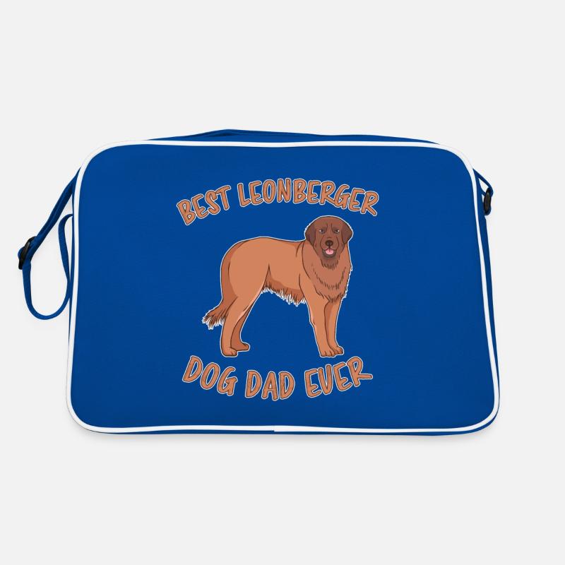 Leonberger Papa Chien S’amuser à dire Leonberger Cadeau Sac Retro