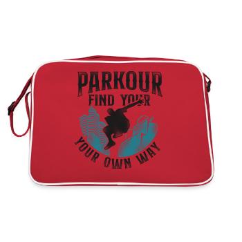 Parkour Free Running Traceur - Retro Bag - red/white - Back
