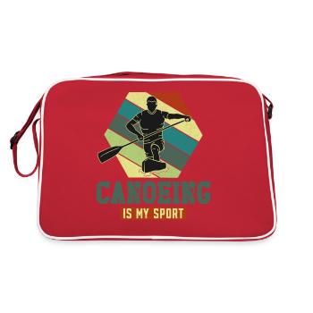 Canoe Canoeing Racing Canoe - Retro Bag - red/white - Back