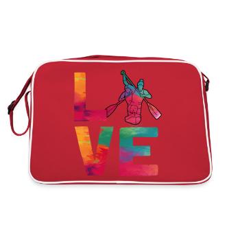 Canoë Canoë Aquarelle Racing - Sac Retro - rouge/blanc - Dos