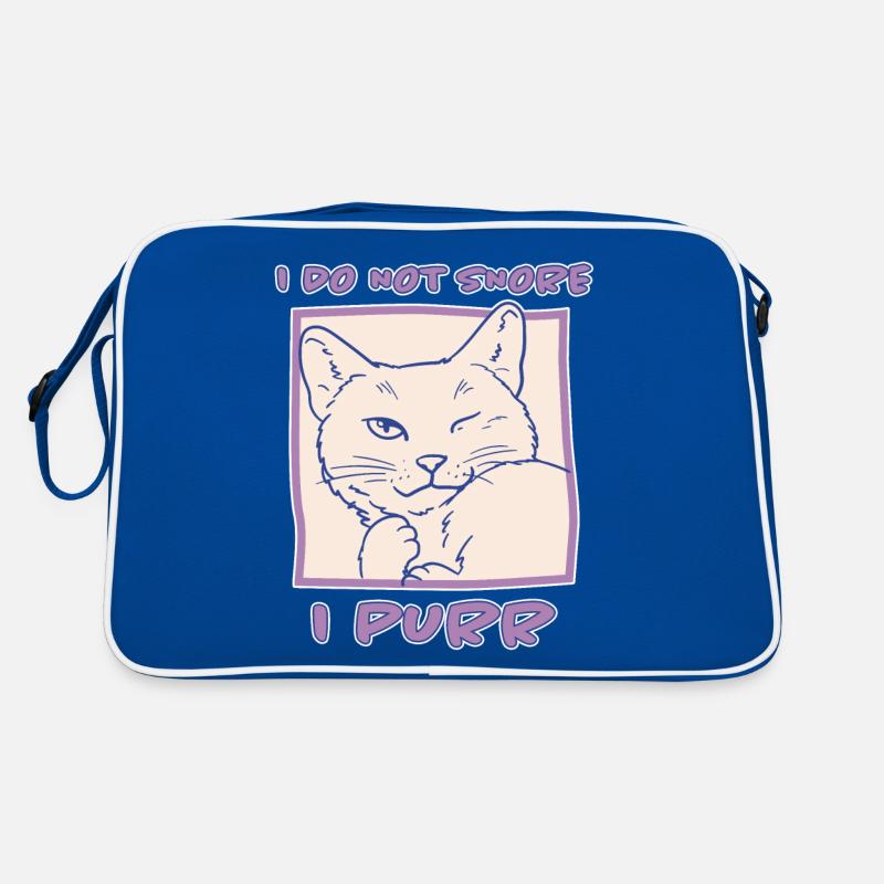 Ronronnage Ronflement Sommeil Dire Chats Cadeau Sac Retro