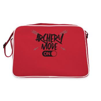 Archery Bow Archer Vintage Archery - Retro Tasche - Rot/Weiß - Hinten