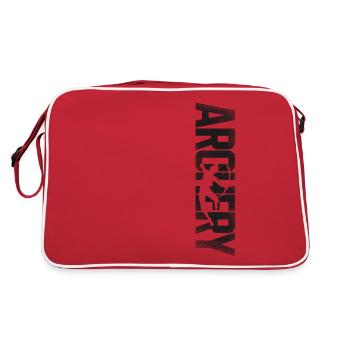 Archery Bow Archer Vintage Archery - Retro Tasche - Rot/Weiß - Hinten