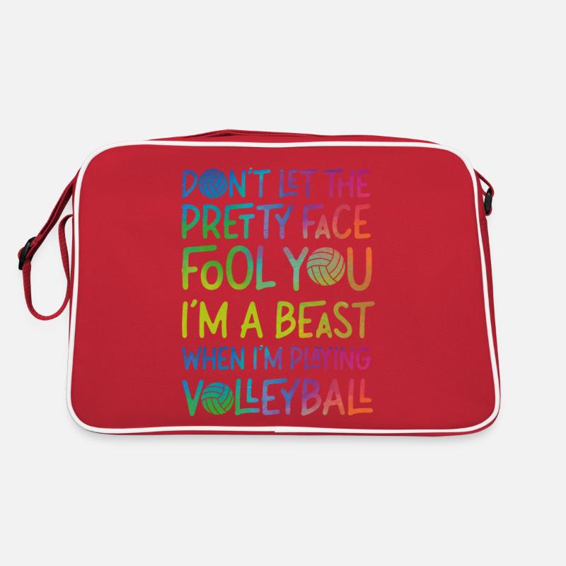 Joueuse de volleyball Équipe Fille Sac Retro