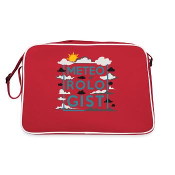 Meteorologist Weather Forecast - Retro Bag - red/white - Back