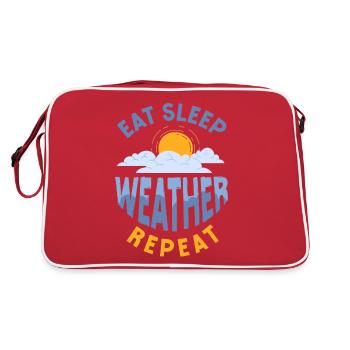 Meteorologist Weather Forecast - Retro Bag - red/white - Back