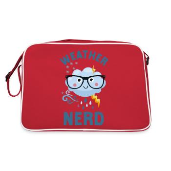 Meteorologist Weather Forecast - Retro Bag - red/white - Back