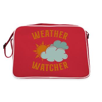 Meteorologist Weather Forecast - Retro Bag - red/white - Back