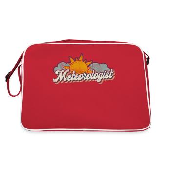 Meteorologist Weather Forecast - Retro Bag - red/white - Back