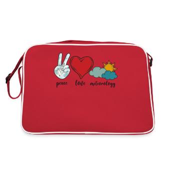 Meteorologist Weather Forecast - Retro Bag - red/white - Back