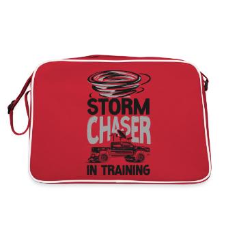 Météorologie des ouragans Storm Chaser - Sac Retro - rouge/blanc - Dos