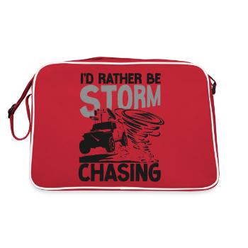 Météorologie des ouragans Storm Chaser - Sac Retro - rouge/blanc - Dos