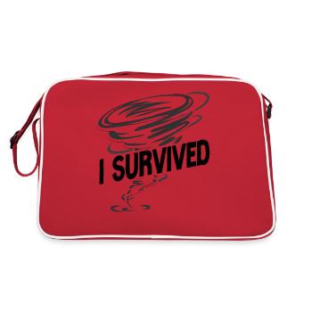 Météorologie des ouragans Storm Chaser - Sac Retro - rouge/blanc - Dos