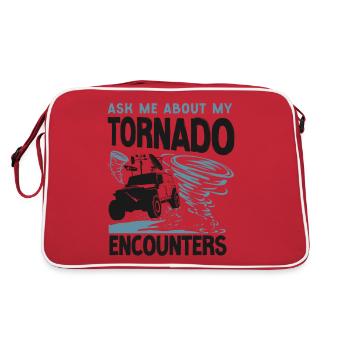Météorologie des ouragans Storm Chaser - Sac Retro - rouge/blanc - Dos