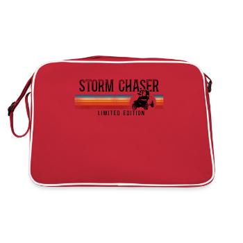 Météorologie des ouragans Storm Chaser - Sac Retro - rouge/blanc - Dos