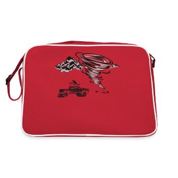 Météorologie des ouragans Storm Chaser - Sac Retro - rouge/blanc - Dos