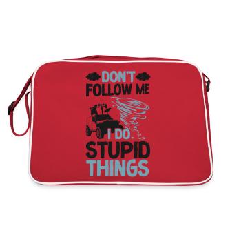 Météorologie des ouragans Storm Chaser - Sac Retro - rouge/blanc - Dos