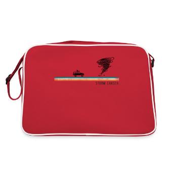 Météorologie des ouragans Storm Chaser - Sac Retro - rouge/blanc - Dos