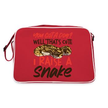Serpent serpent Vous avez un chien? Puits - Sac Retro - rouge/blanc - Dos