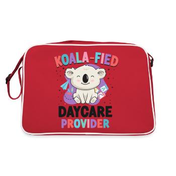 Fournisseur de services de garde d’enfants Enseignant - Sac Retro - rouge/blanc - Dos