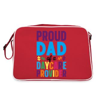 Fournisseur de services de garde d’enfants Enseignant - Sac Retro - rouge/blanc - Dos