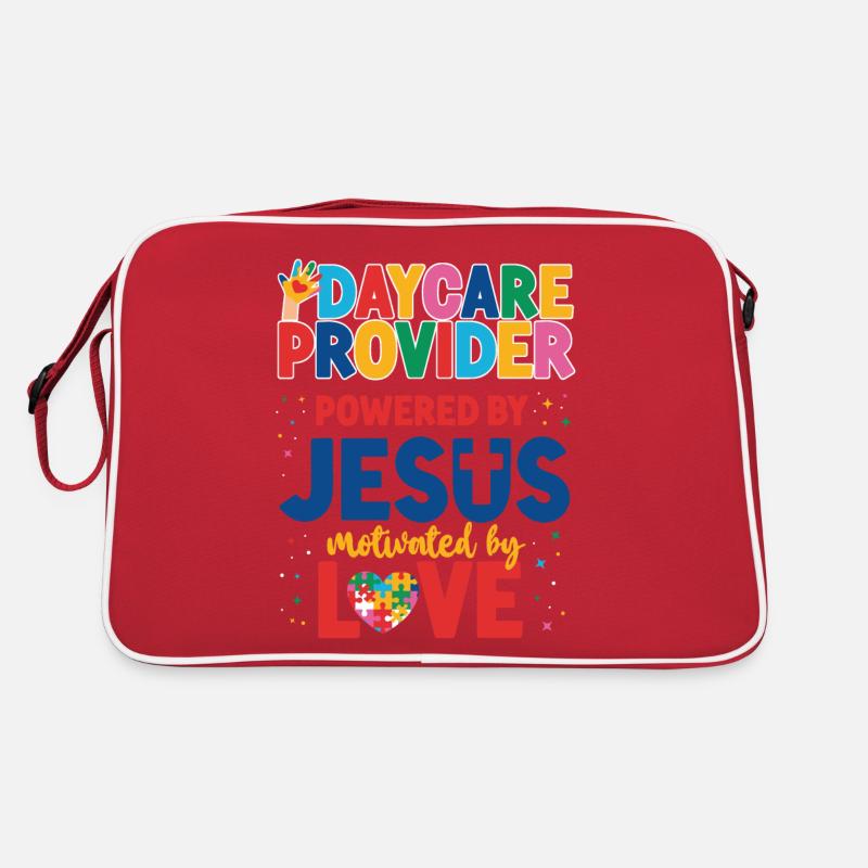 Fournisseur de services de garde d’enfants Enseignant Sac Retro