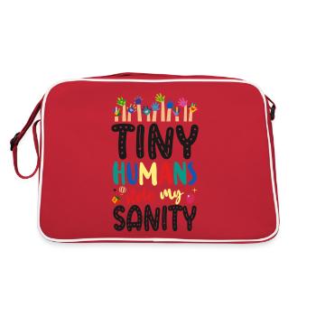 Childcare Daycare Provider Teacher - Retro Tasche - Rot/Weiß - Hinten