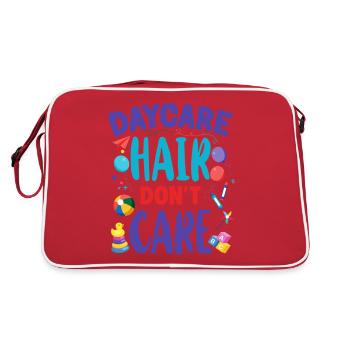 Fournisseur de services de garde d’enfants Enseignant - Sac Retro - rouge/blanc - Dos