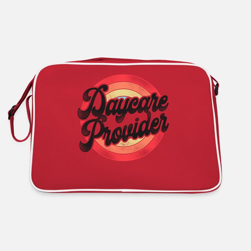 Fournisseur de services de garde d’enfants Enseignant Sac Retro
