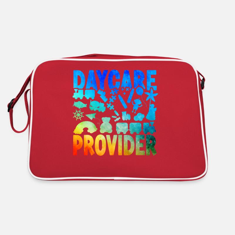 Fournisseur de services de garde d’enfants Enseignant Sac Retro