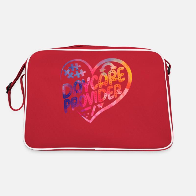 Fournisseur de services de garde d’enfants Enseignant Sac Retro