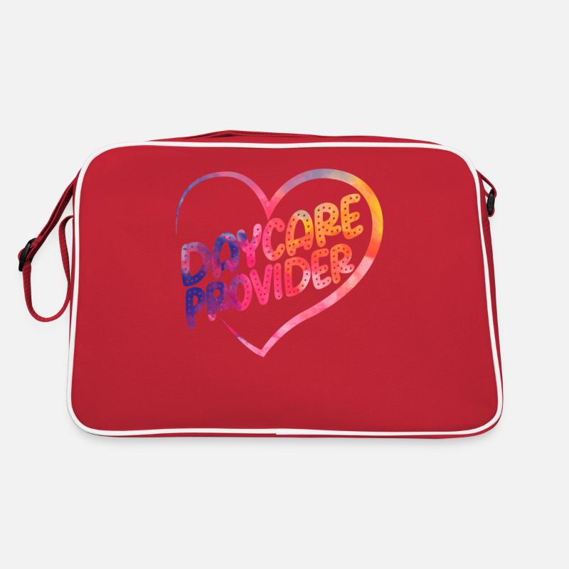 Fournisseur de services de garde d’enfants Enseignant Sac Retro