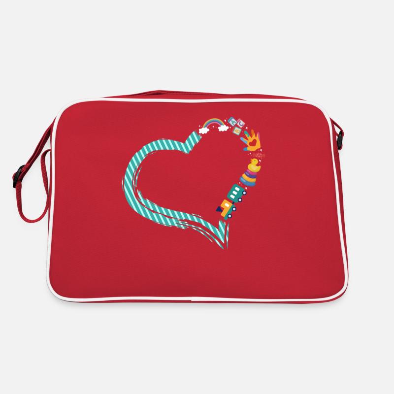 Fournisseur de services de garde d’enfants Enseignant Sac Retro