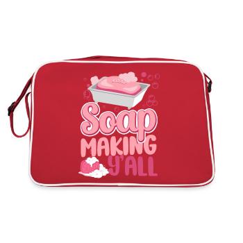 Fabrication de savon Artisanat Fabrication de savon - Sac Retro - rouge/blanc - Dos