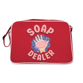 Fabrication de savon Artisanat Marchand de savon - Sac Retro - rouge/blanc - Dos